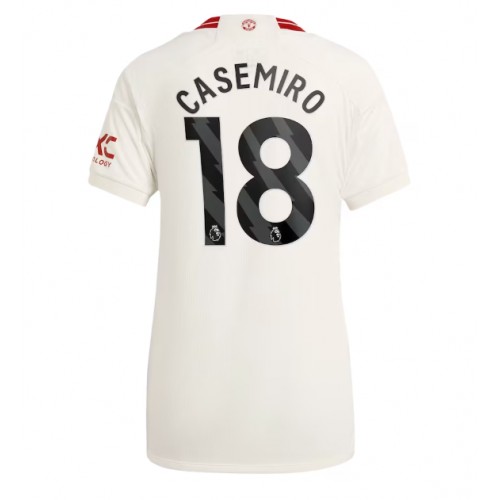 Manchester United Casemiro #18 Rezervni Dres za Ženska 2023-24 Kratak Rukav